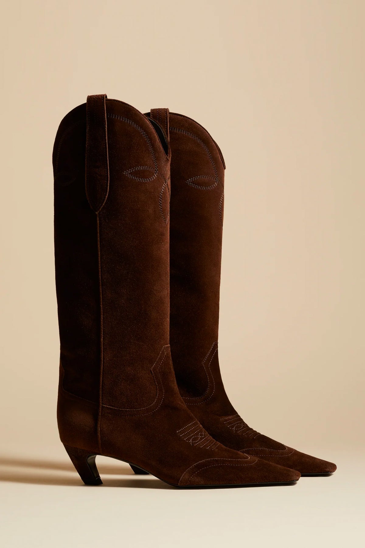 Dallas Knee High Boot in Coffee