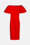 Solace London Lora Midi Dress in Red