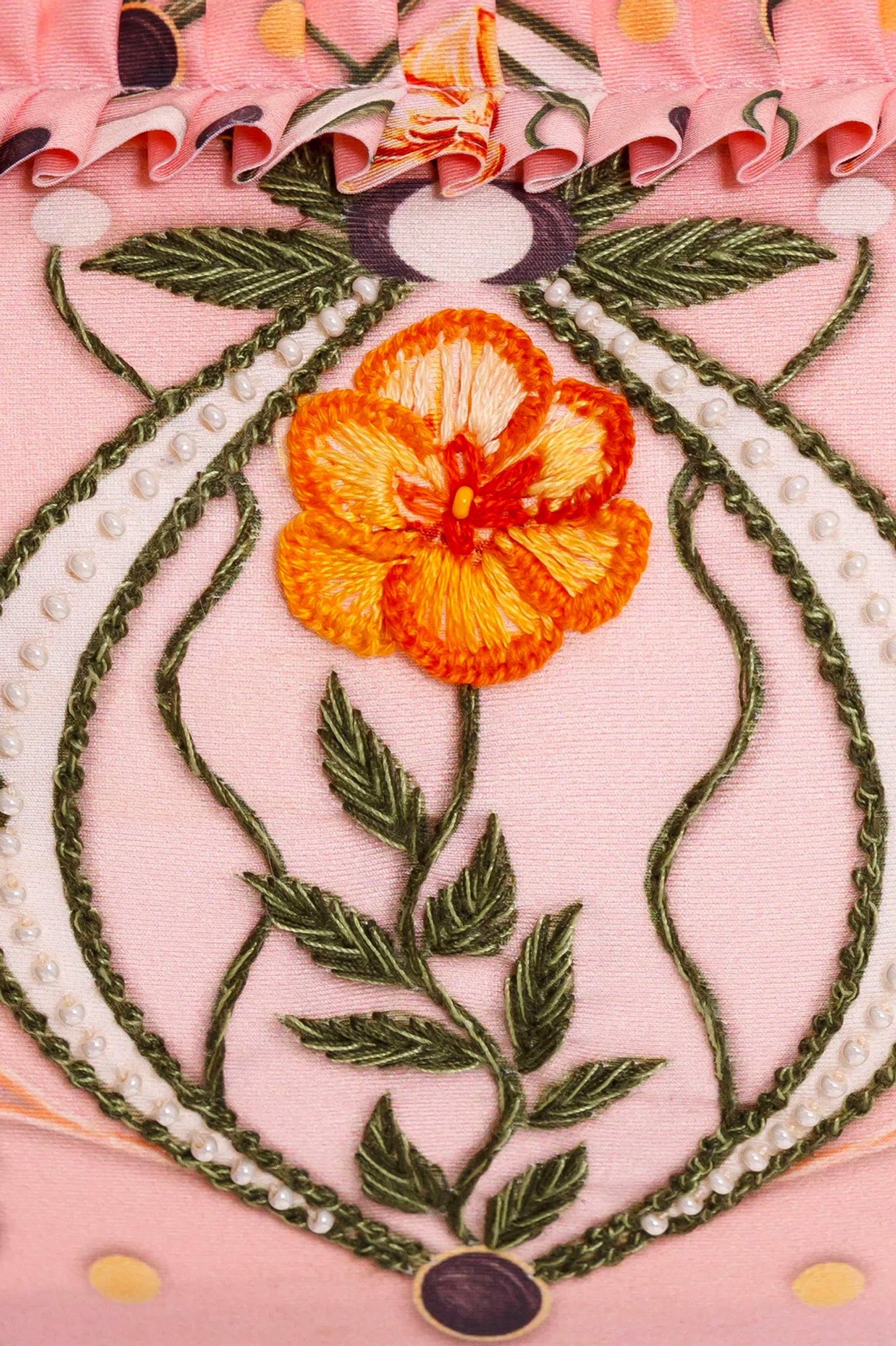 Nopal Lunar Hand-Embroidered Bikini Set
