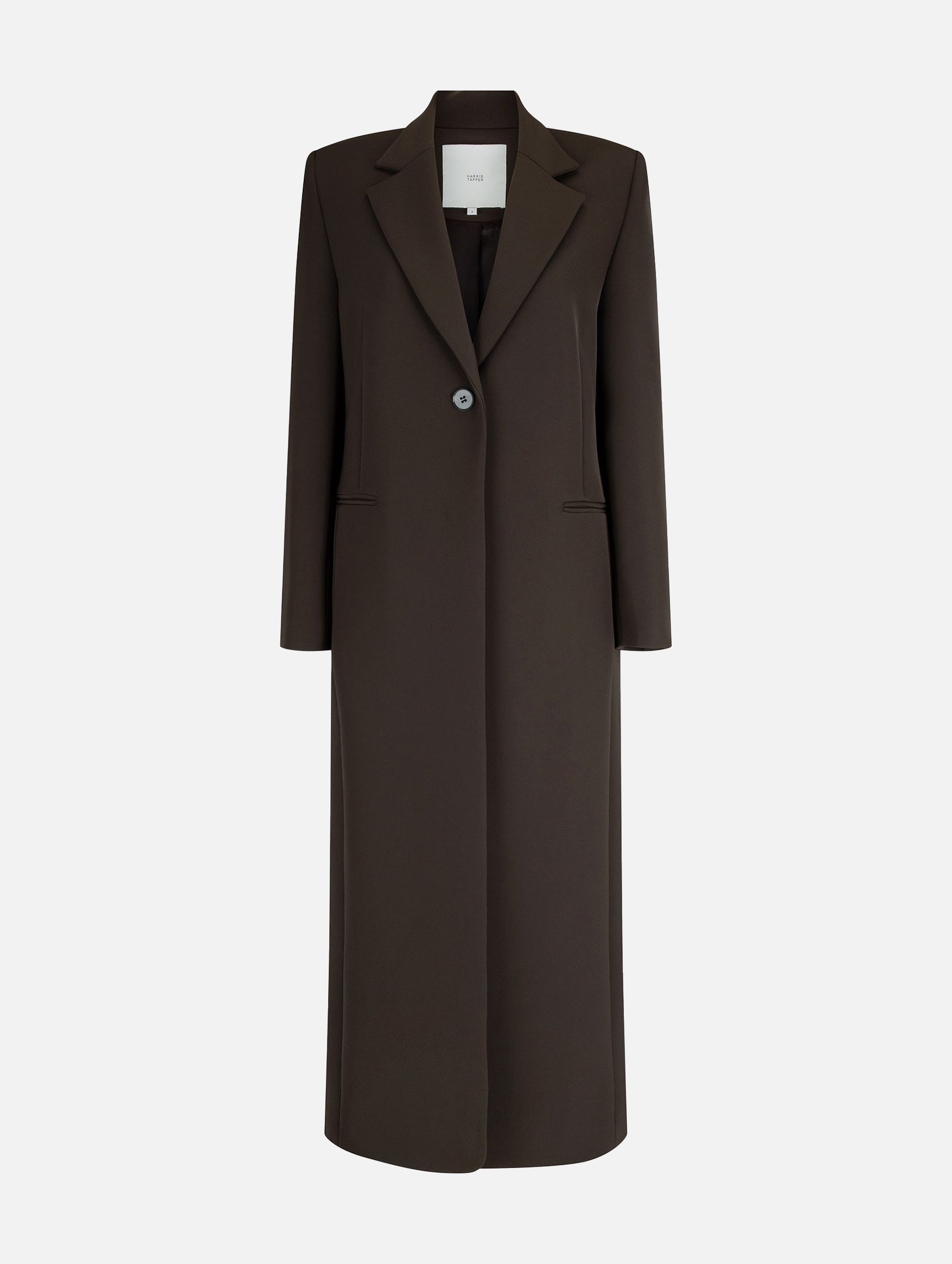 Tuxedo Coat in Umber
