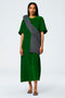 Tibi 4 Ply Silk T-Shirt Dress in Grass