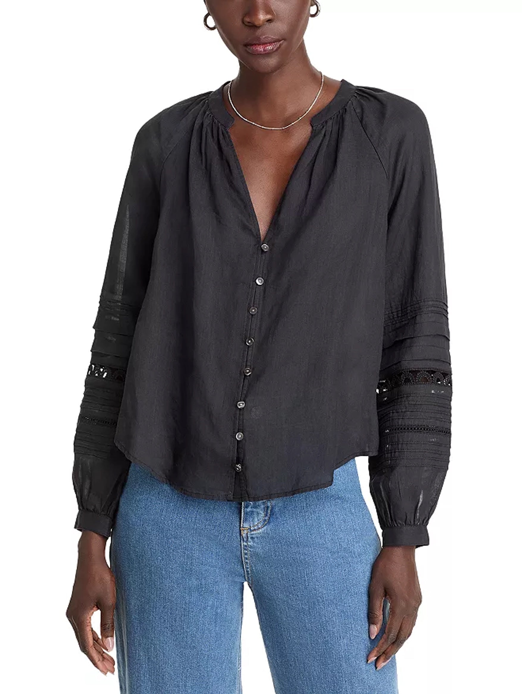 Ailani Ramie Top in Black