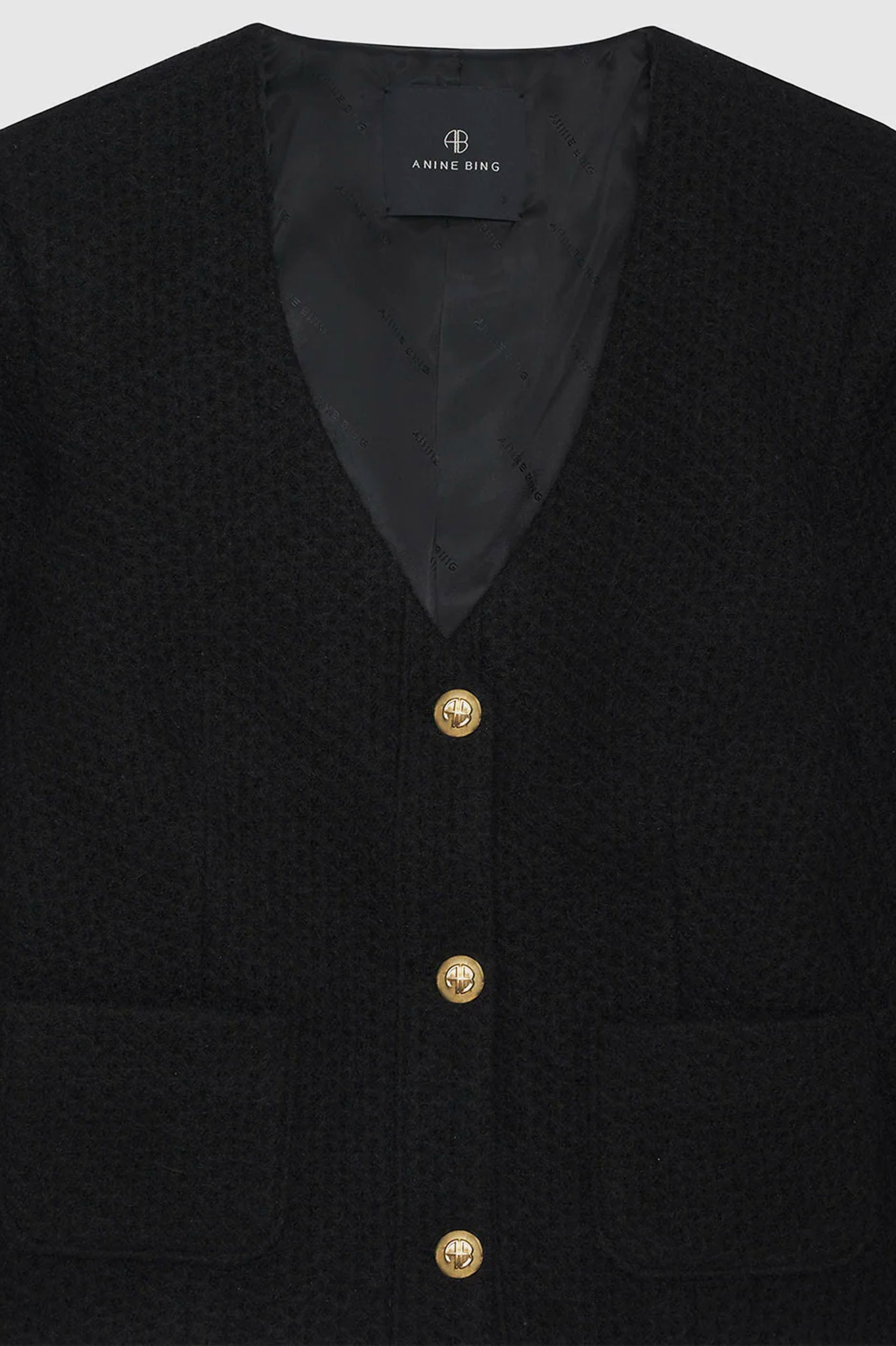 Anitta Jacket in Black Woven