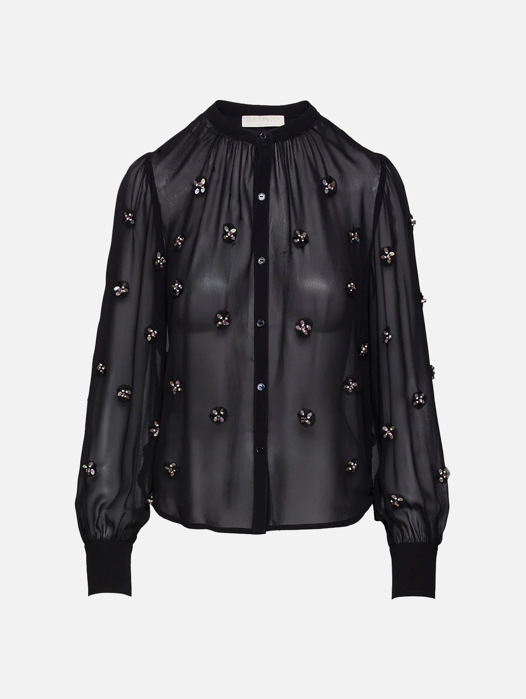 Bea Silk Blouse in Noir