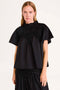 Merlette Bejart Cotton Silk Top in Black