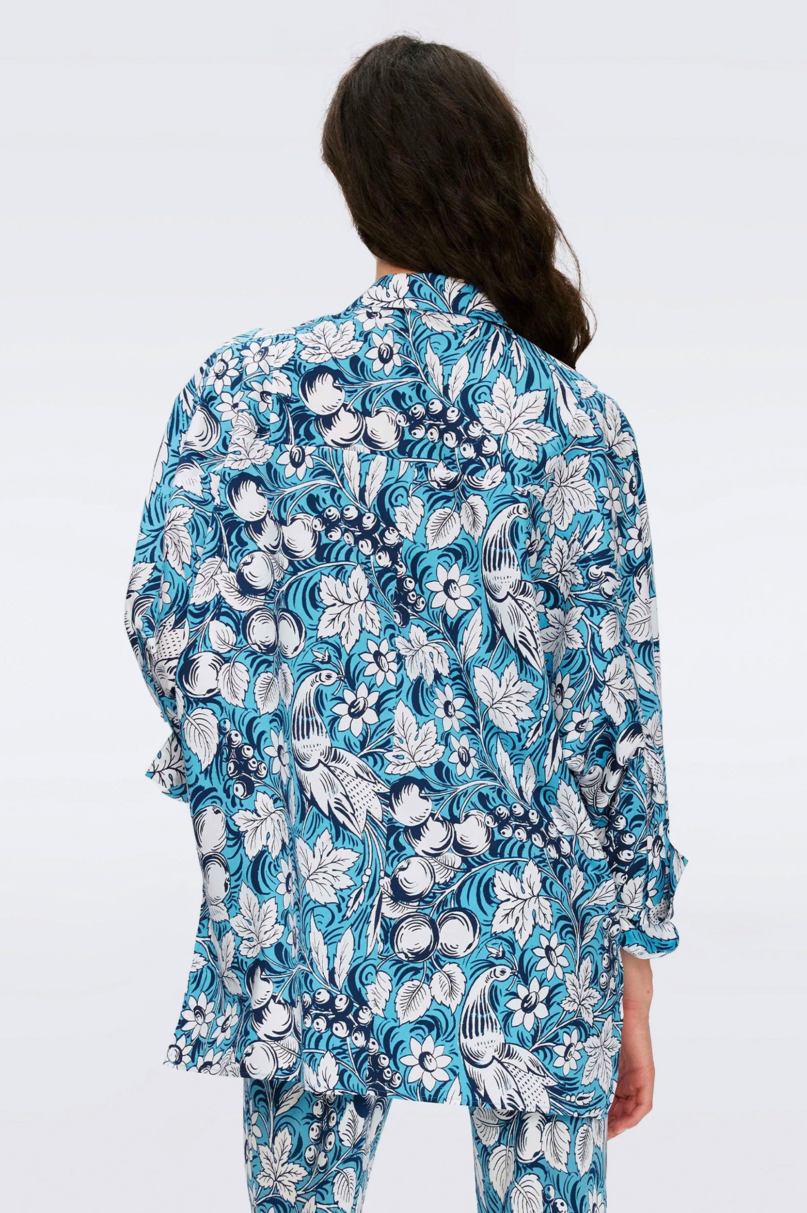 Caleb Blouse in Birds of Paradise