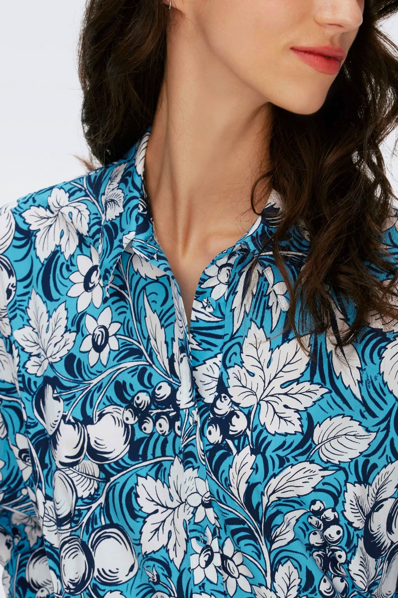 Caleb Blouse in Birds of Paradise