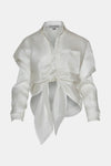 Andres Otalora Calima Silk Blouse in Off White