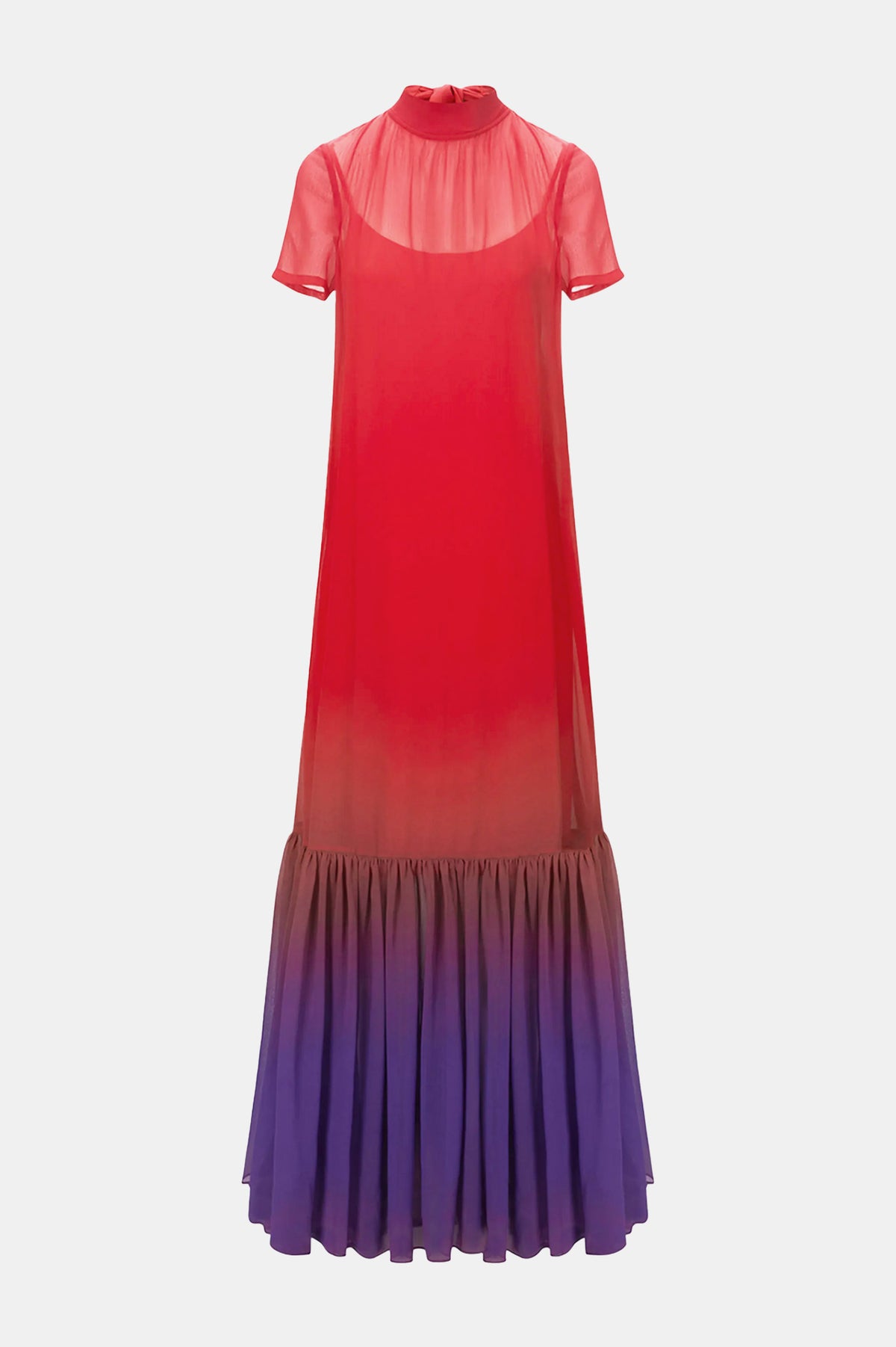 Calluna Dress in Violet Ombre