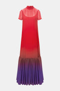 STAUD Calluna Dress in Violet Ombre