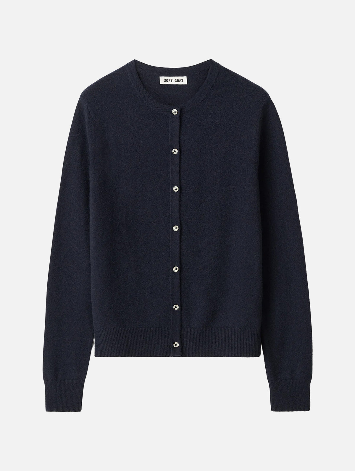 Classic Cashmere Cardigan in Navy