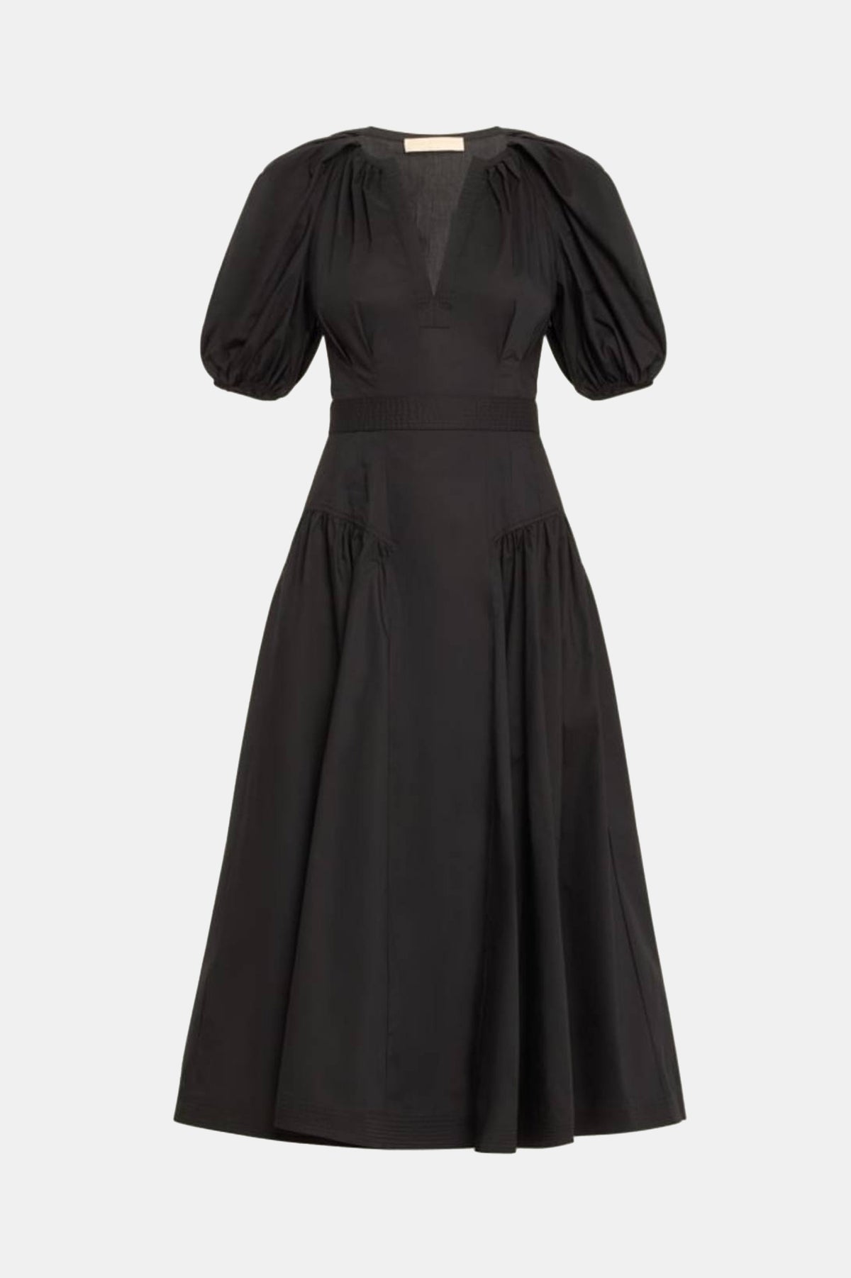 Carina Cotton Dress in Noir