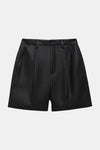 Anine Bing Carmen Recycled Leather Short in Black