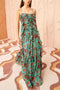 ULLA JOHNSON Colette Silk Gown in Garden Bloom