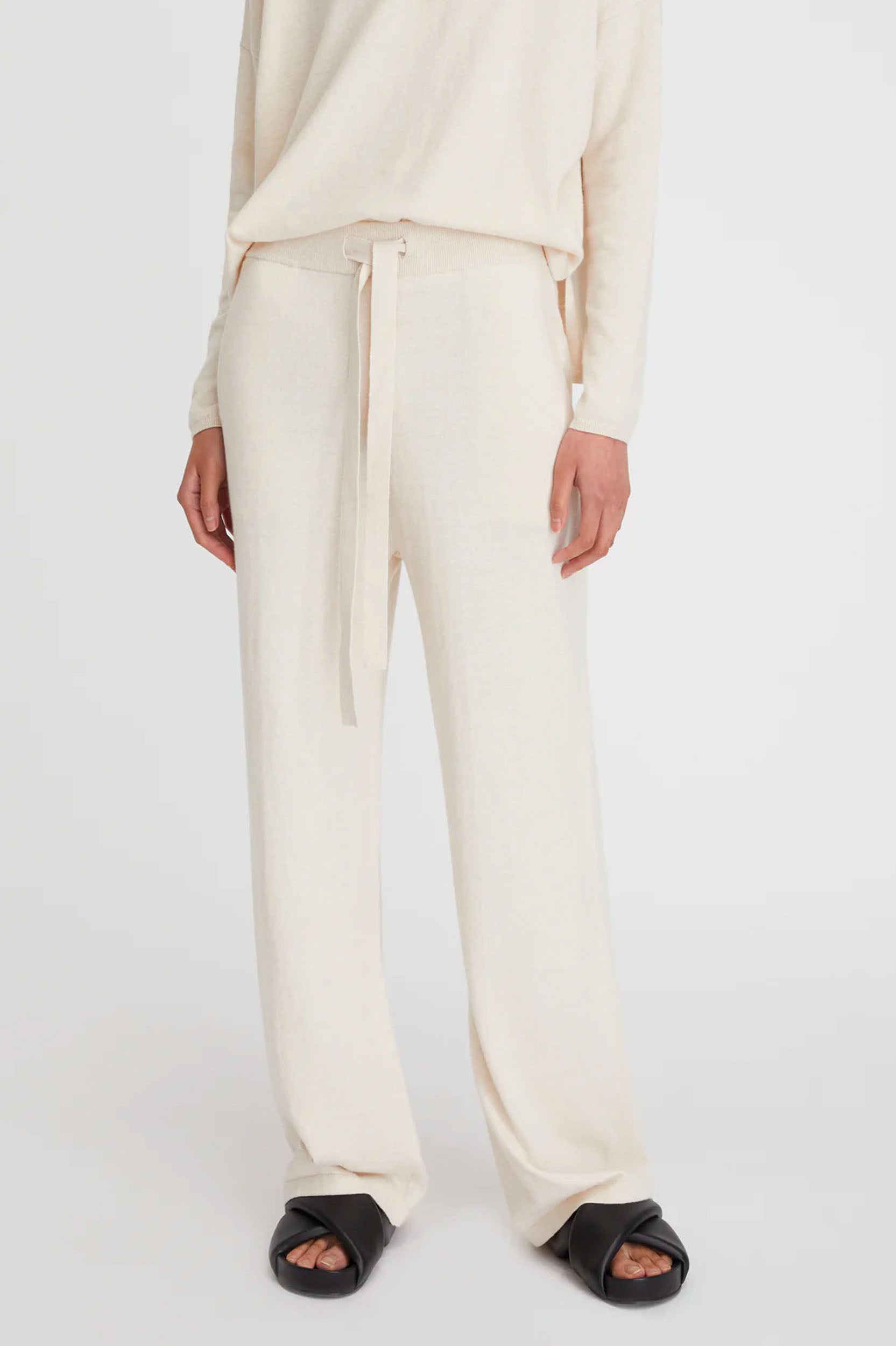 Cotton Cashmere Wide Leg Pant in Oat – Muse Boutique