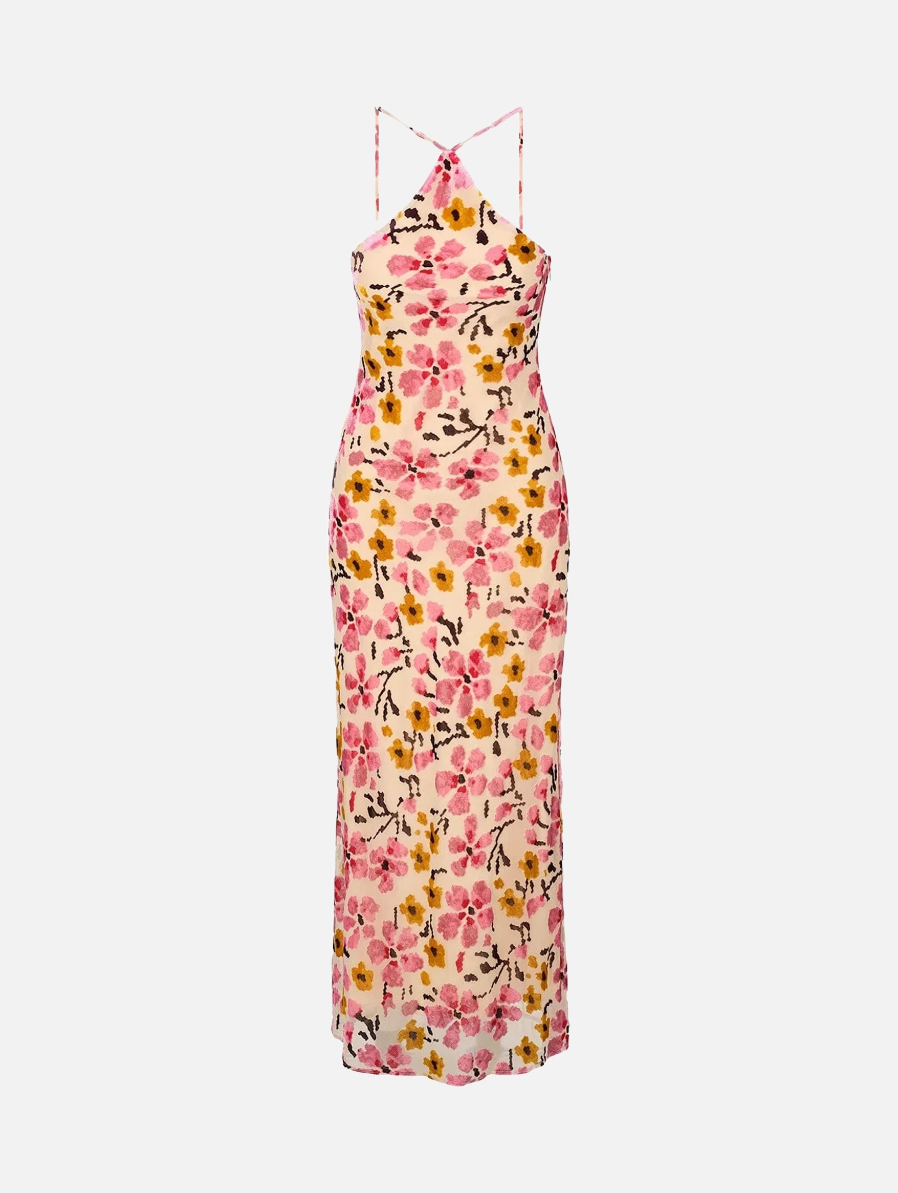 Cubism Dress in Blossom Floral Tapestry