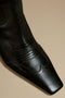 KHAITE Dallas Knee High Boot in Black Leather