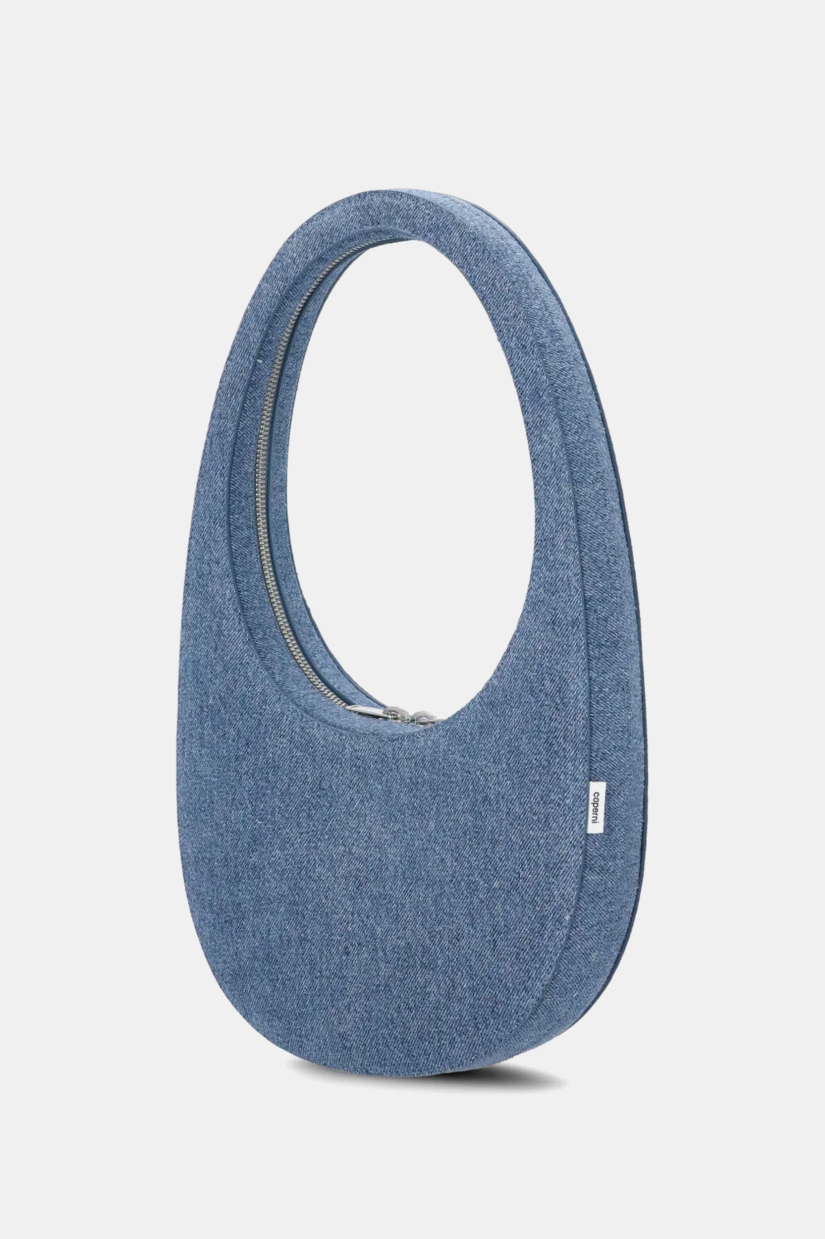 Denim Swipe Bag in Washed Blue