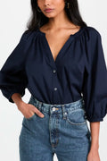 STAUD New Dill Top in Navy