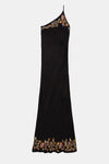 RIXO Doutzen Embellished Dress in Waterblossom Black