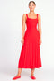 STAUD Ellison Dress in Red Rose