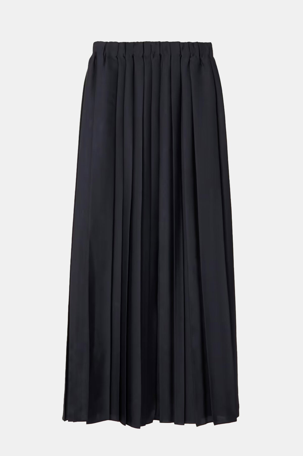 Feather Weight Pleated Skirt in Navy