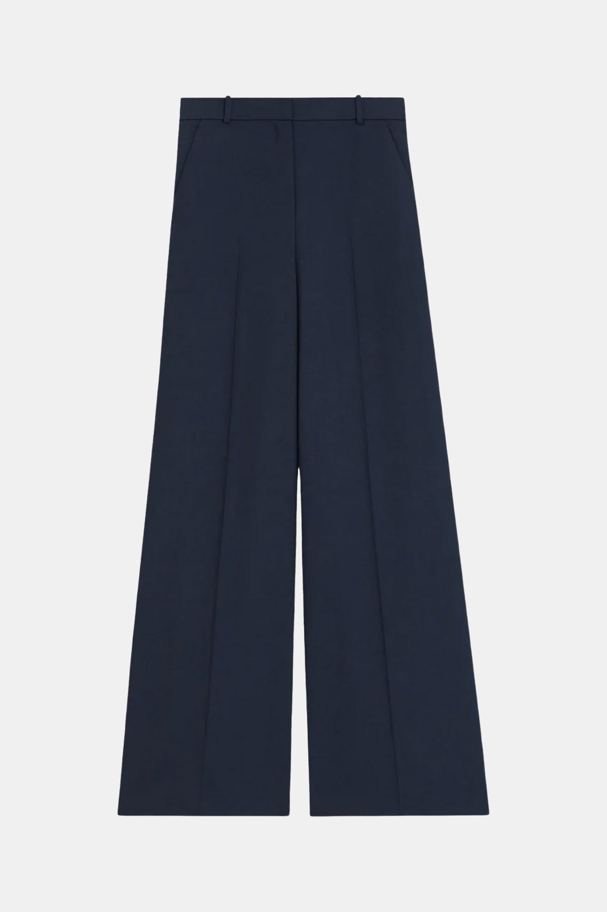 Oxford Wool Trouser in Navy