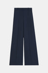 Theory Oxford Wool Trouser in Navy