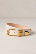 Déhanche Hollyhock Belt in Ivory & Gold