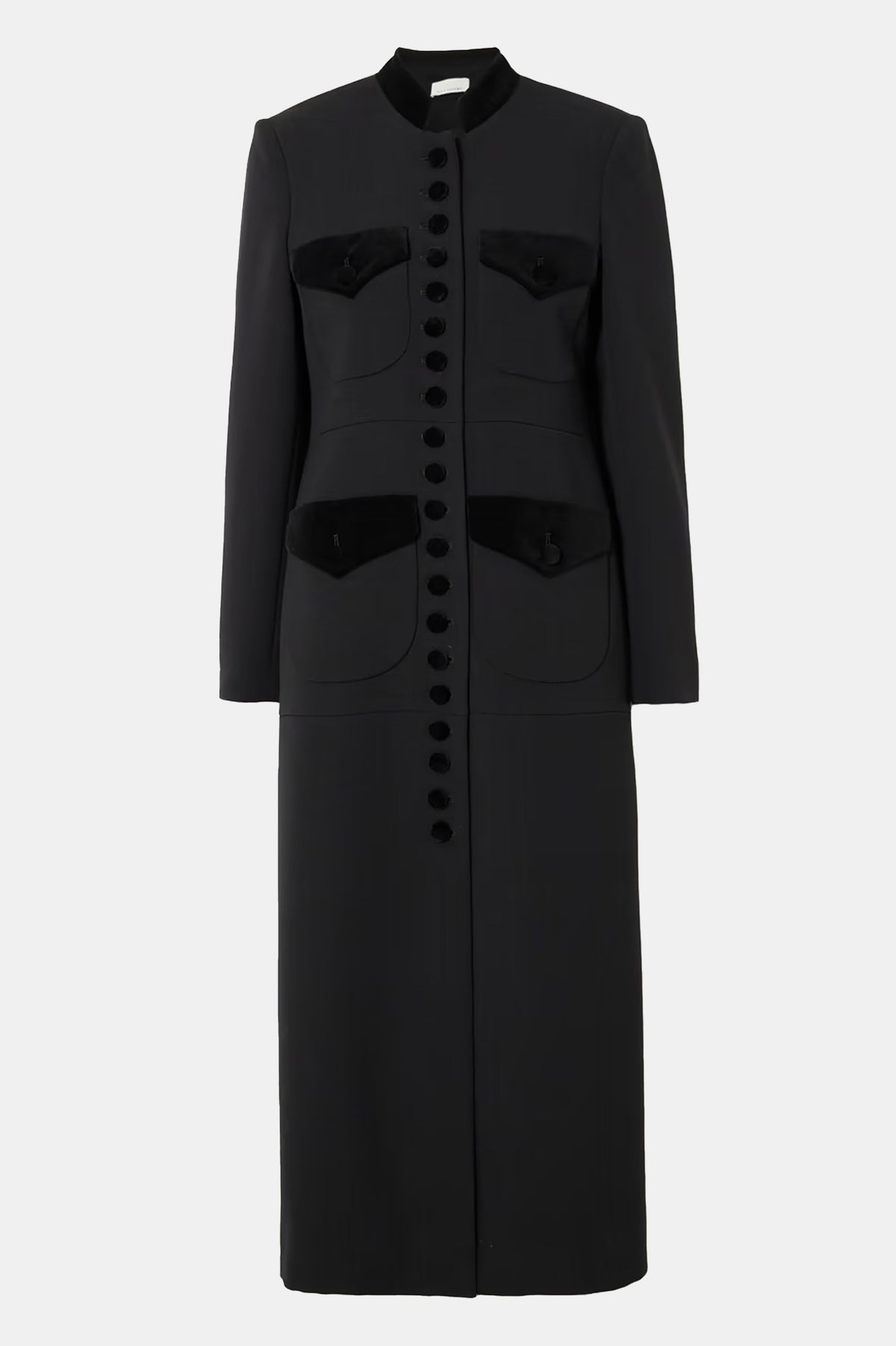 Imperial Coat in Black Wool