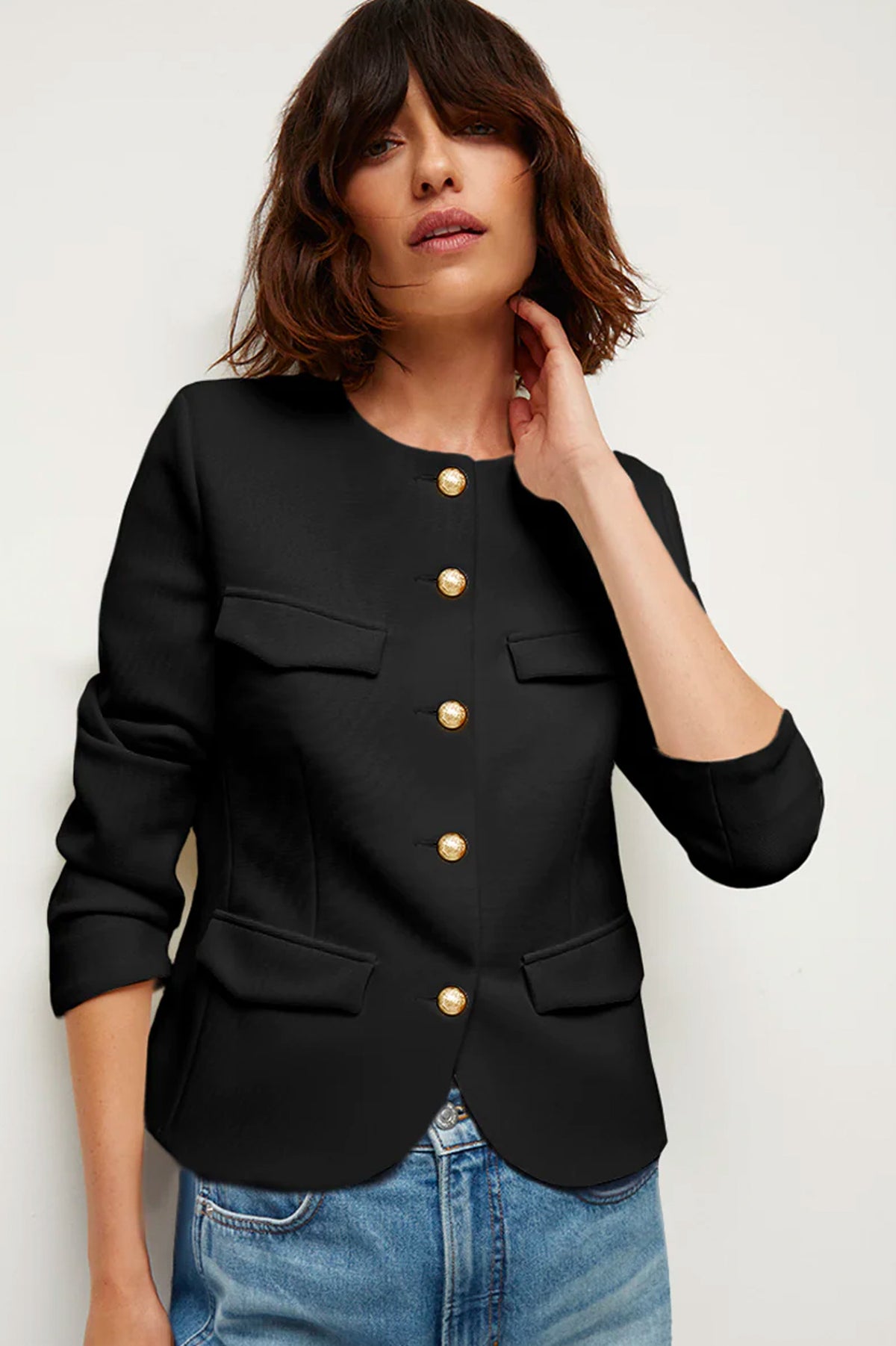 Kensington Knit Jacket in Black