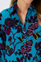Diane Von Furstenberg Lala Shirt in Blue China Vine