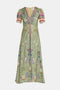 Saloni London Lea Long Dress in Papyrus