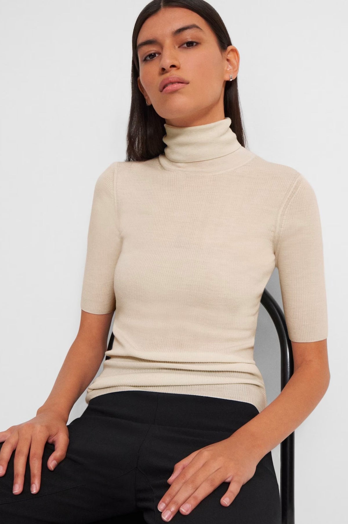 Leenda Merino Sweater in Ivory