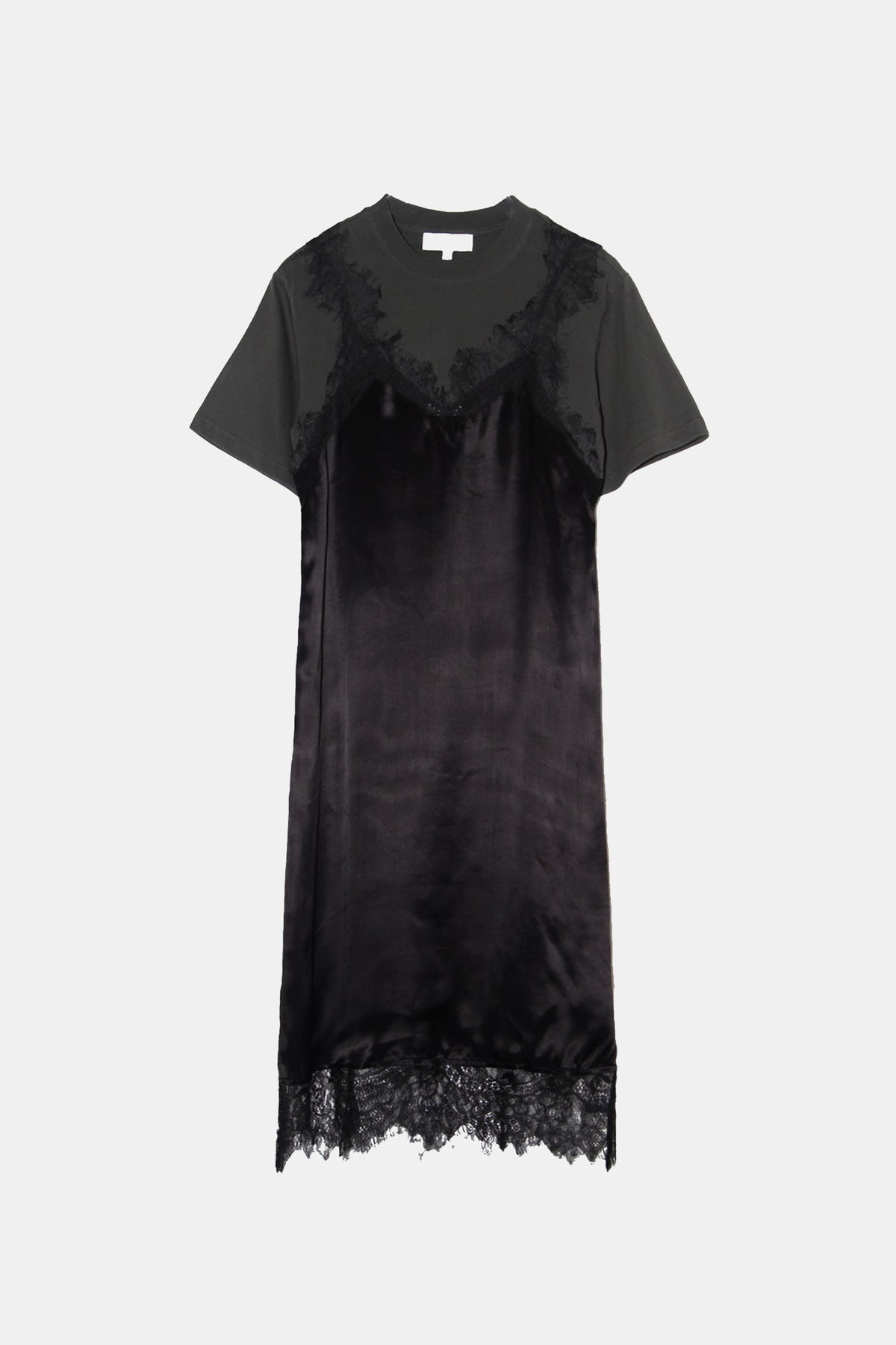 Lorraine Lace Combo Dress in Black