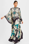 La DoubleJ Magnifico Silk Dress in Mix Tiles