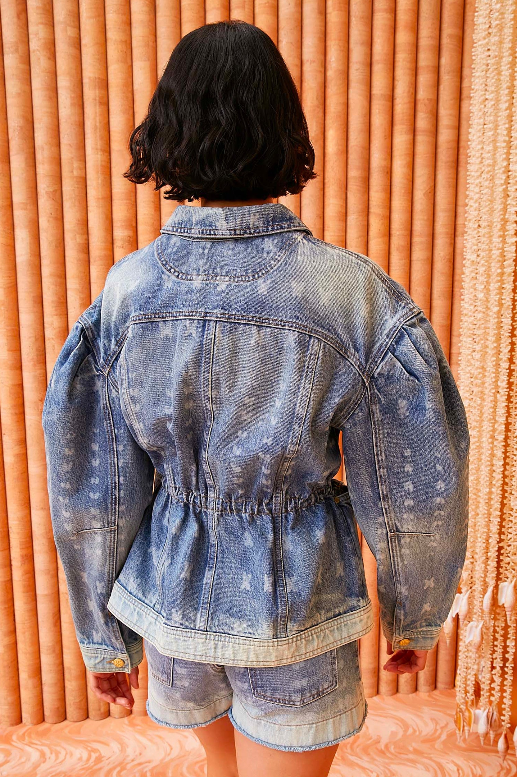 The Odette Jacket in Etched Arashi Wash