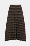 Christopher Esber Palais Knit Skirt in Black Cacao