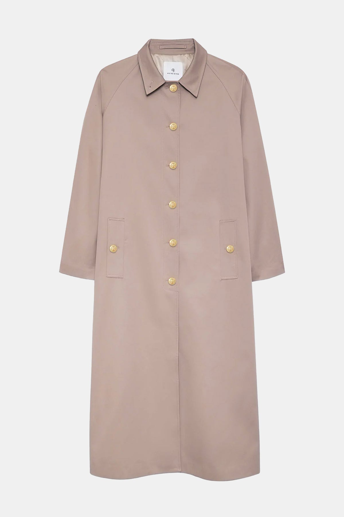 Randy Maxi Trench in Taupe