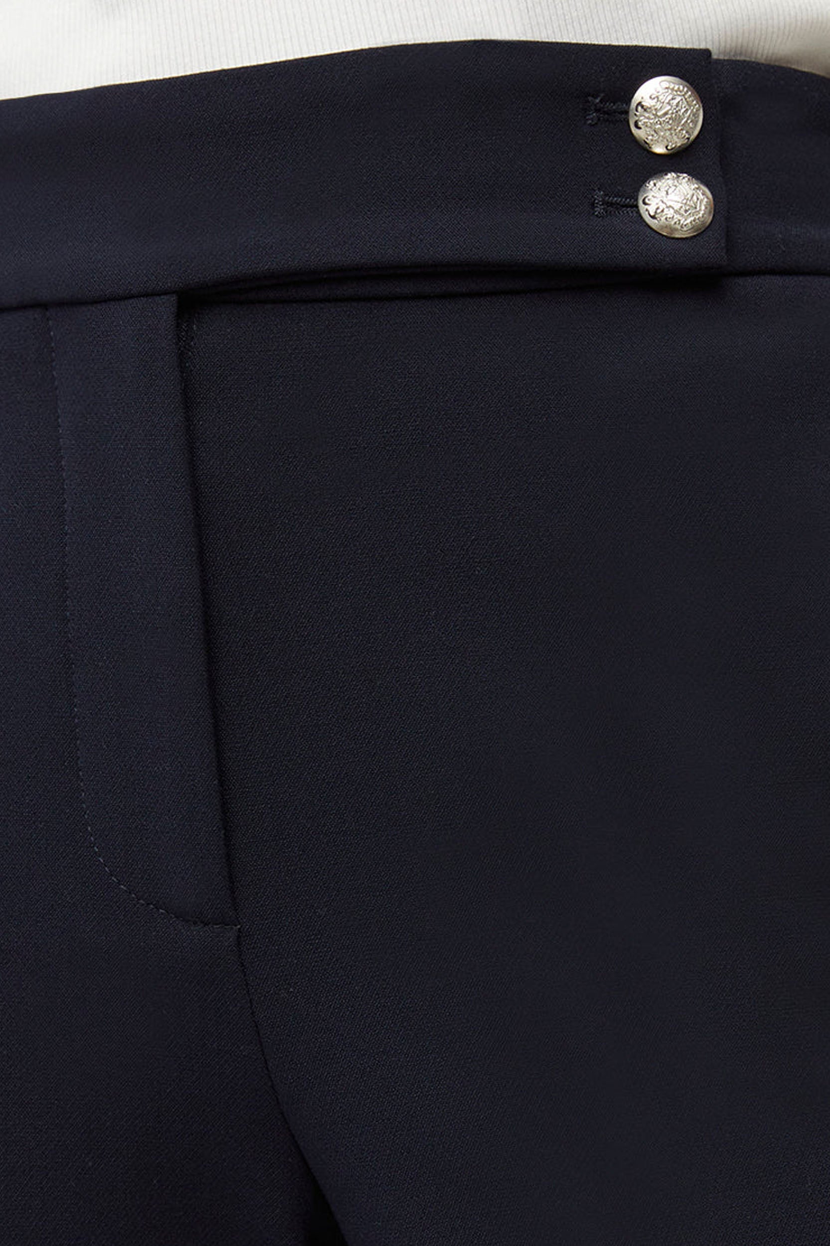 Renzo Pant in Navy with Silver Buttons