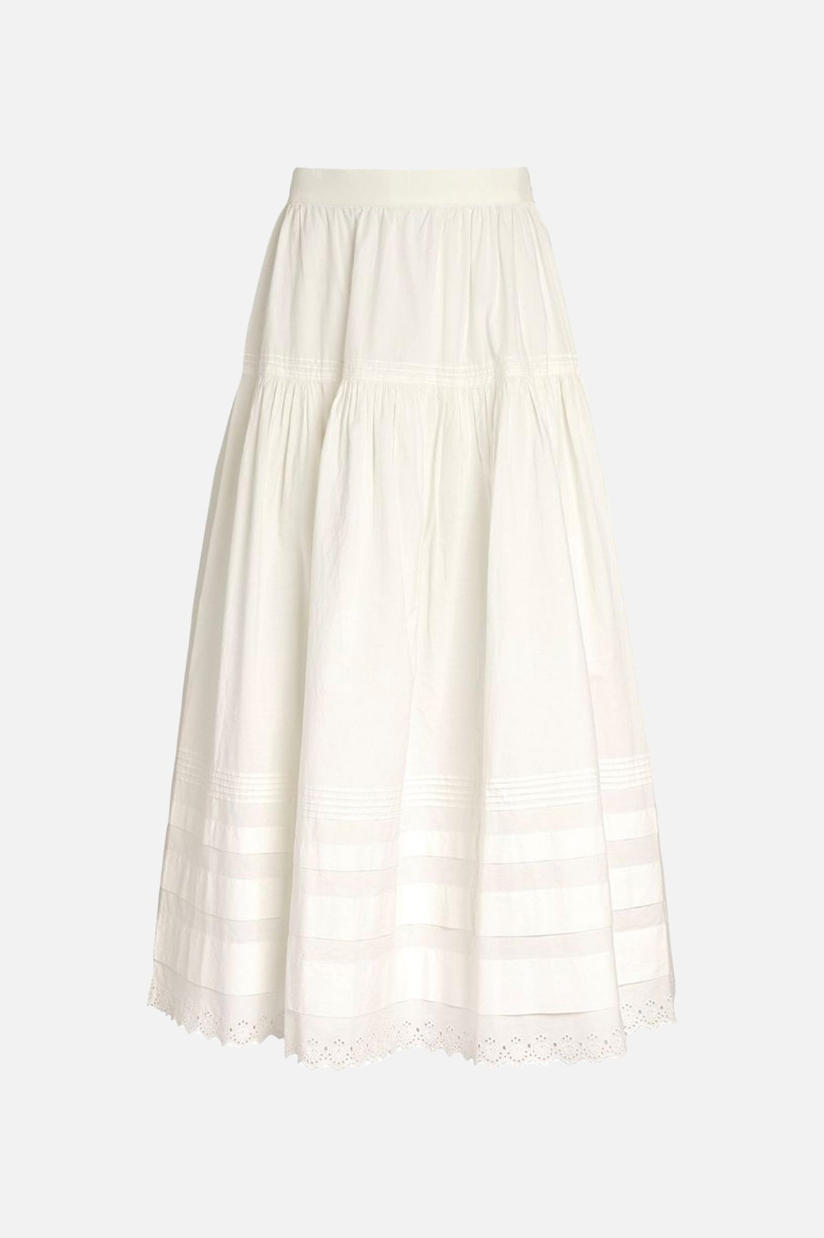 Sebastiane Cotton Skirt in Powder