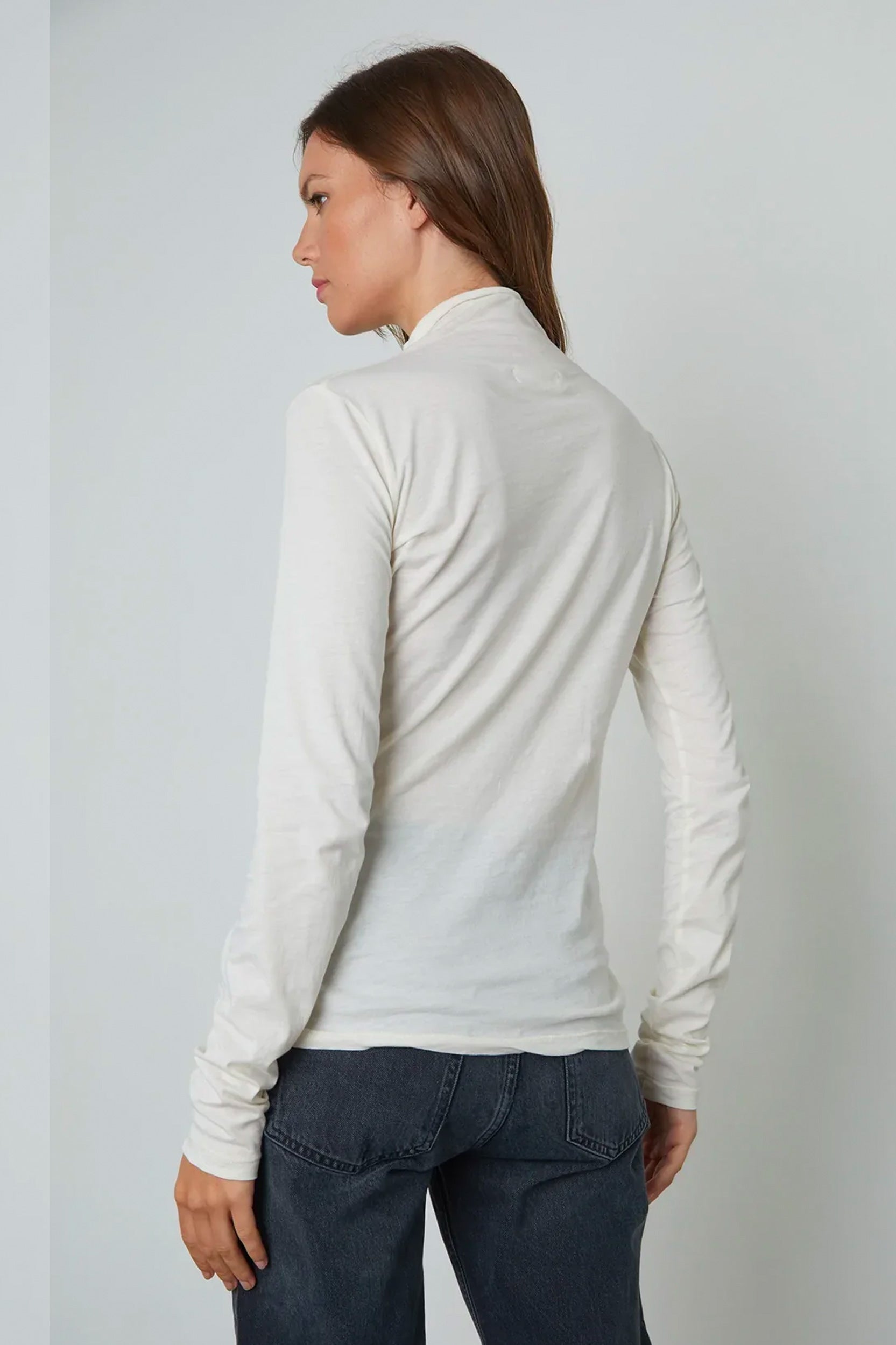Talisia Whisper Fitted Tee in White