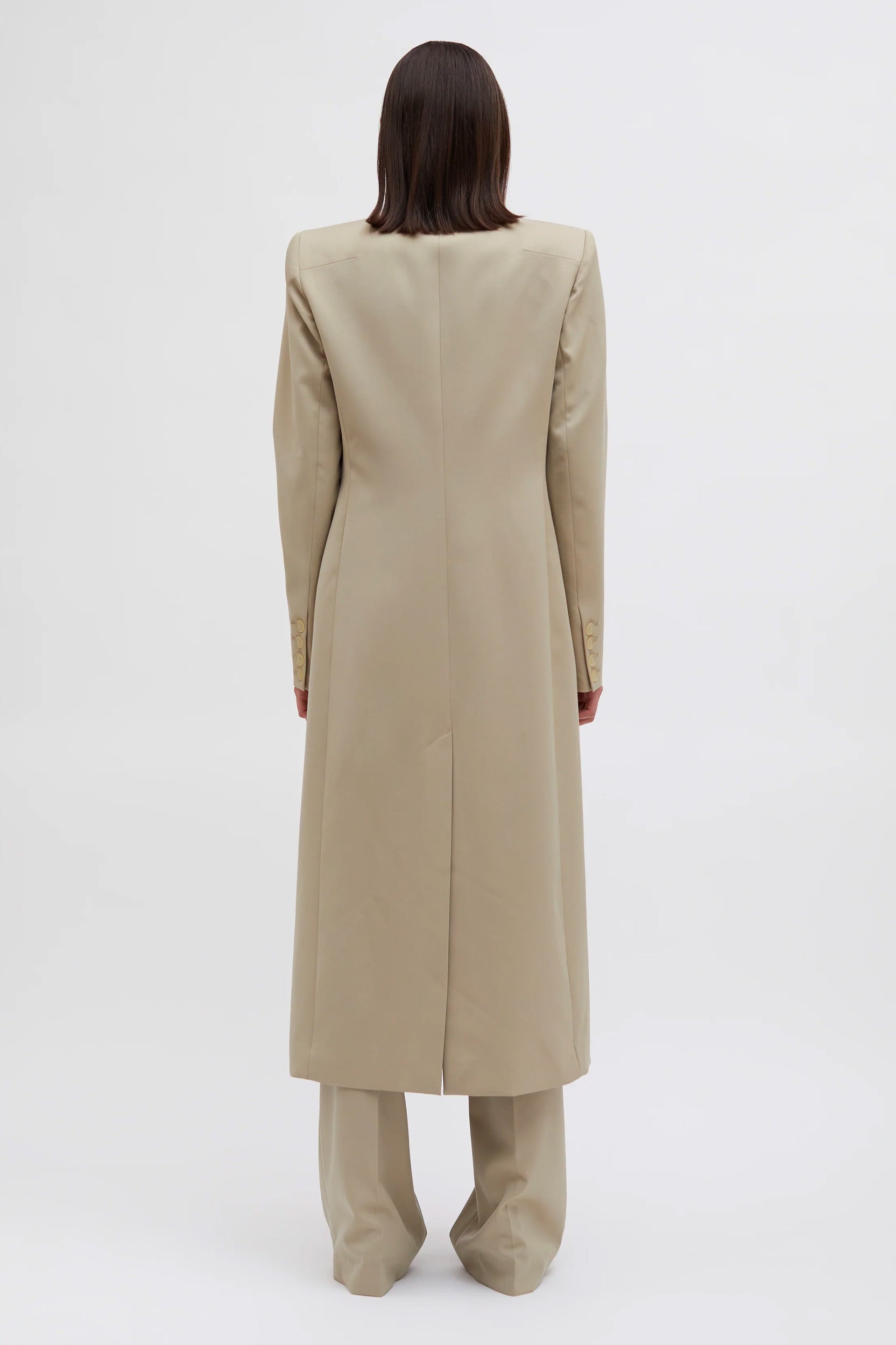 Talus Tailored Coat in Taupe