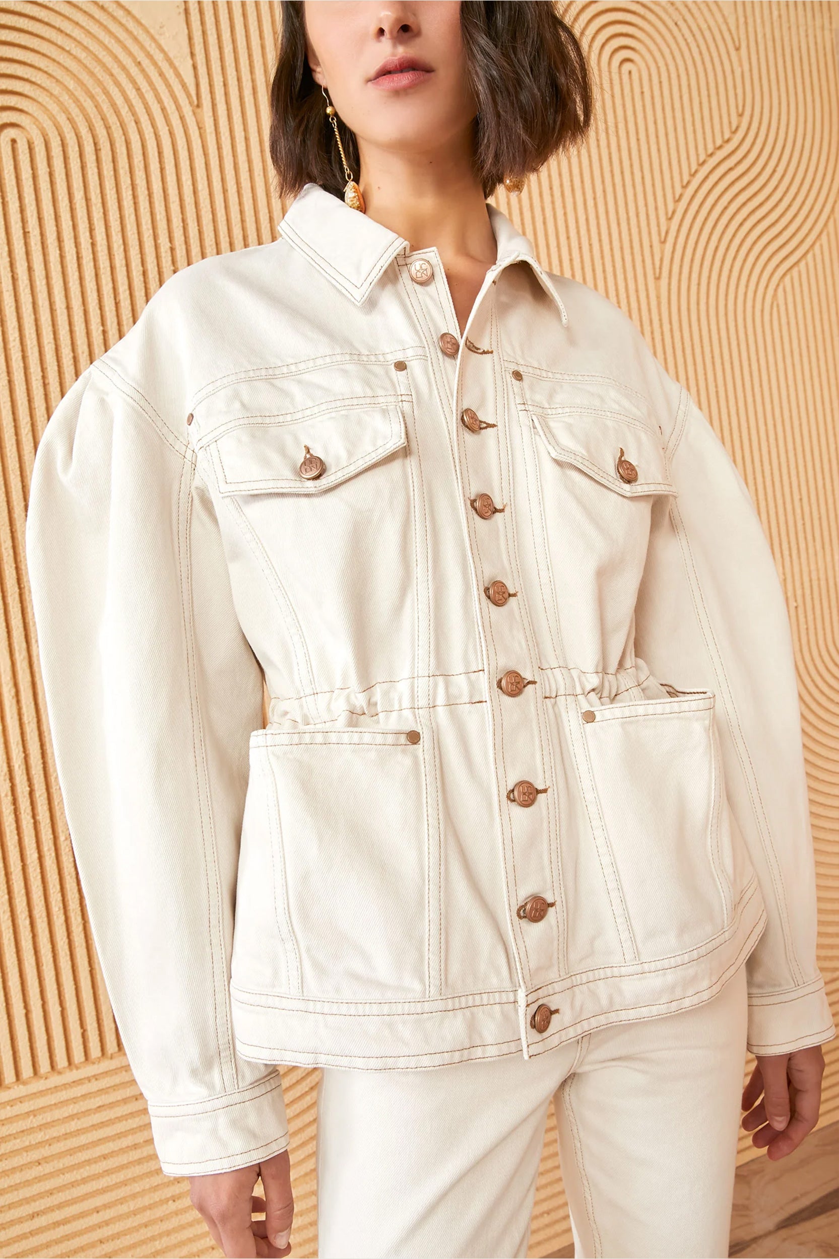 The Odette Jacket in Cowrie Wash