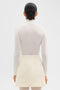 Theory Turtleneck Regal Wool Sweater in Ivory
