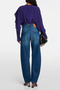 Victoria Beckham Twisted Slouch Jean in Vintage Wash