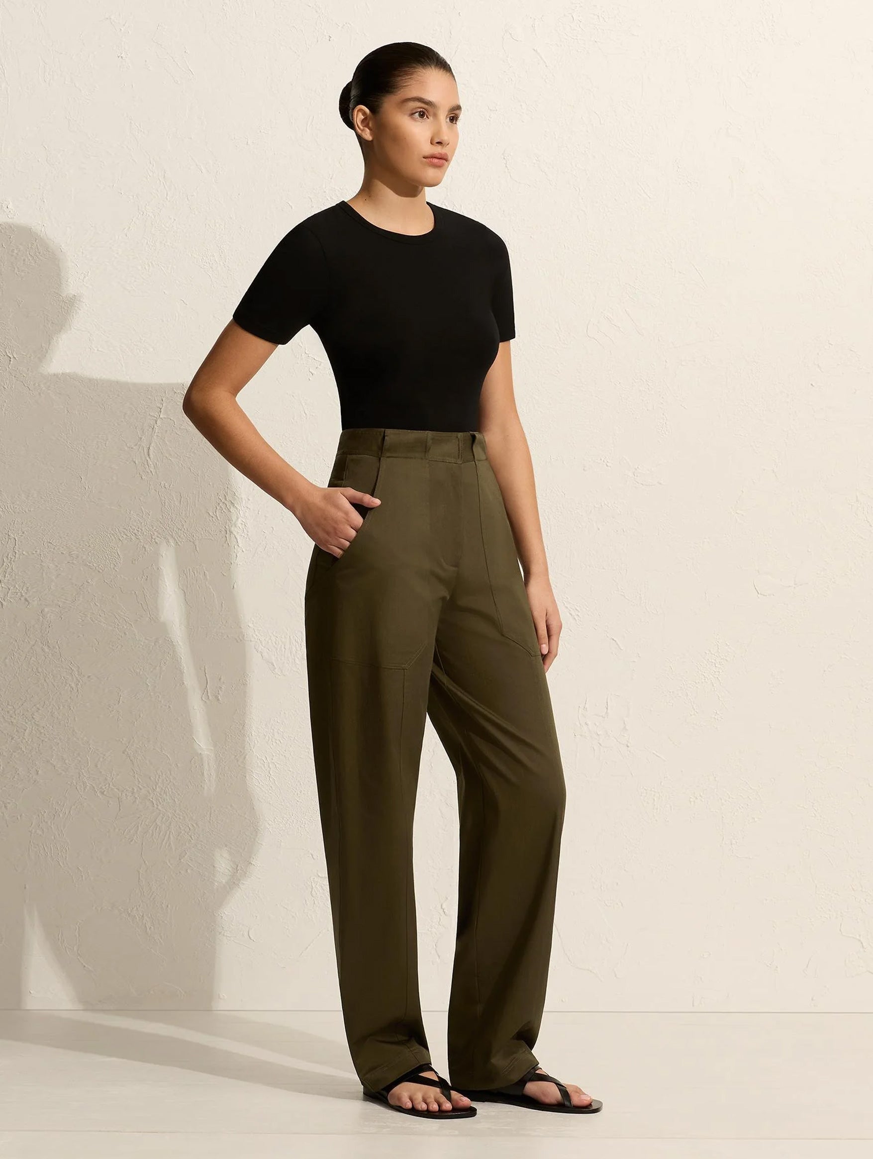Utility Trouser in Olive