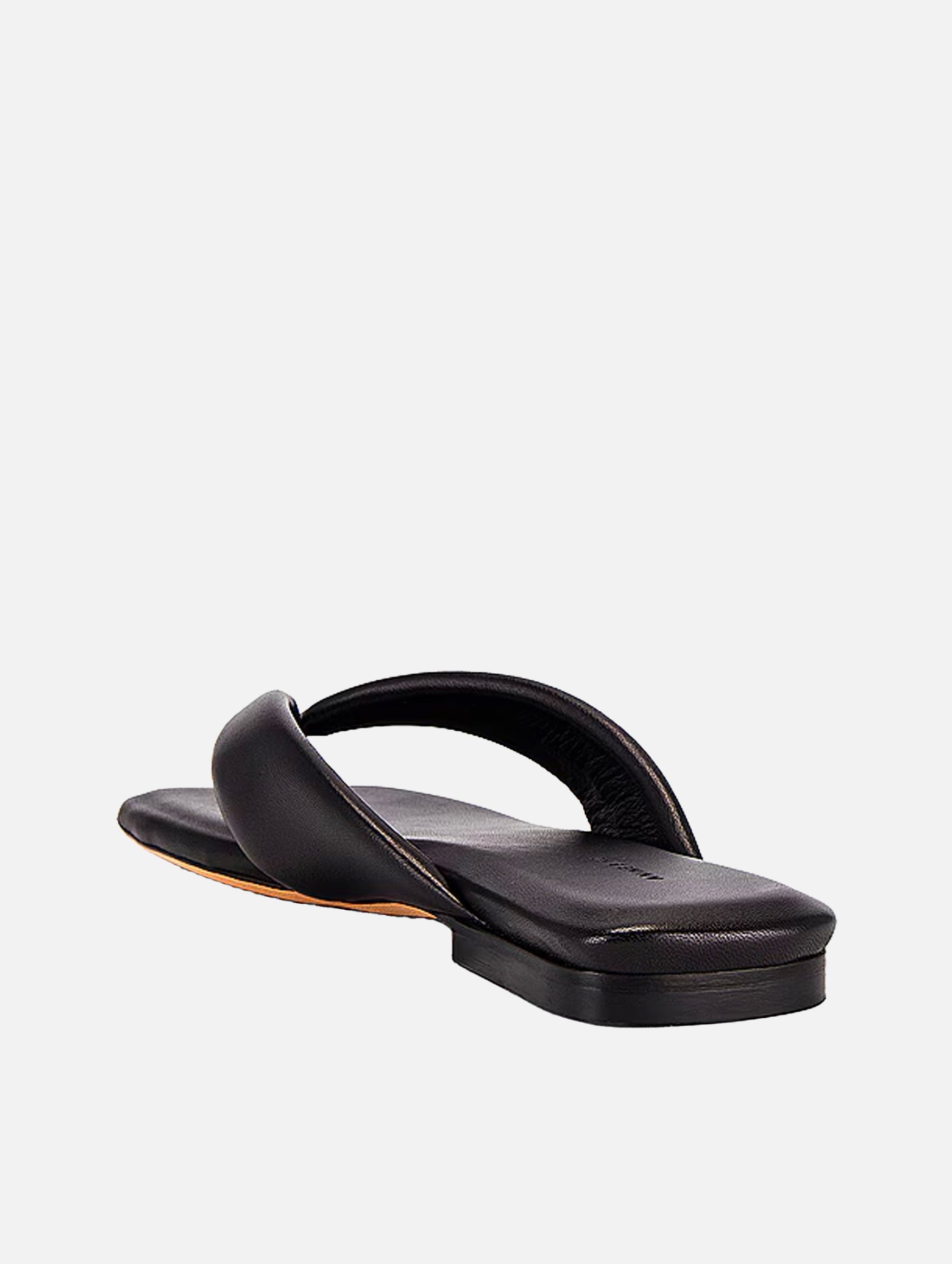 Viola Flat Sandals in Black