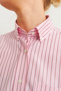 SAKS POTTS William Shirt in Berry Stripe