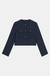 Theory Oxford Wool Jacket in Navy